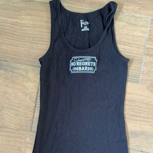 Women's "No Regrets Bar" Embroidered Tank Top